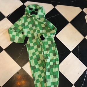 Kids size XL Minecraft onesie with hood.